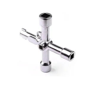 ATOPLEE Llave multifuncional de 4 vías triángulo cruzado