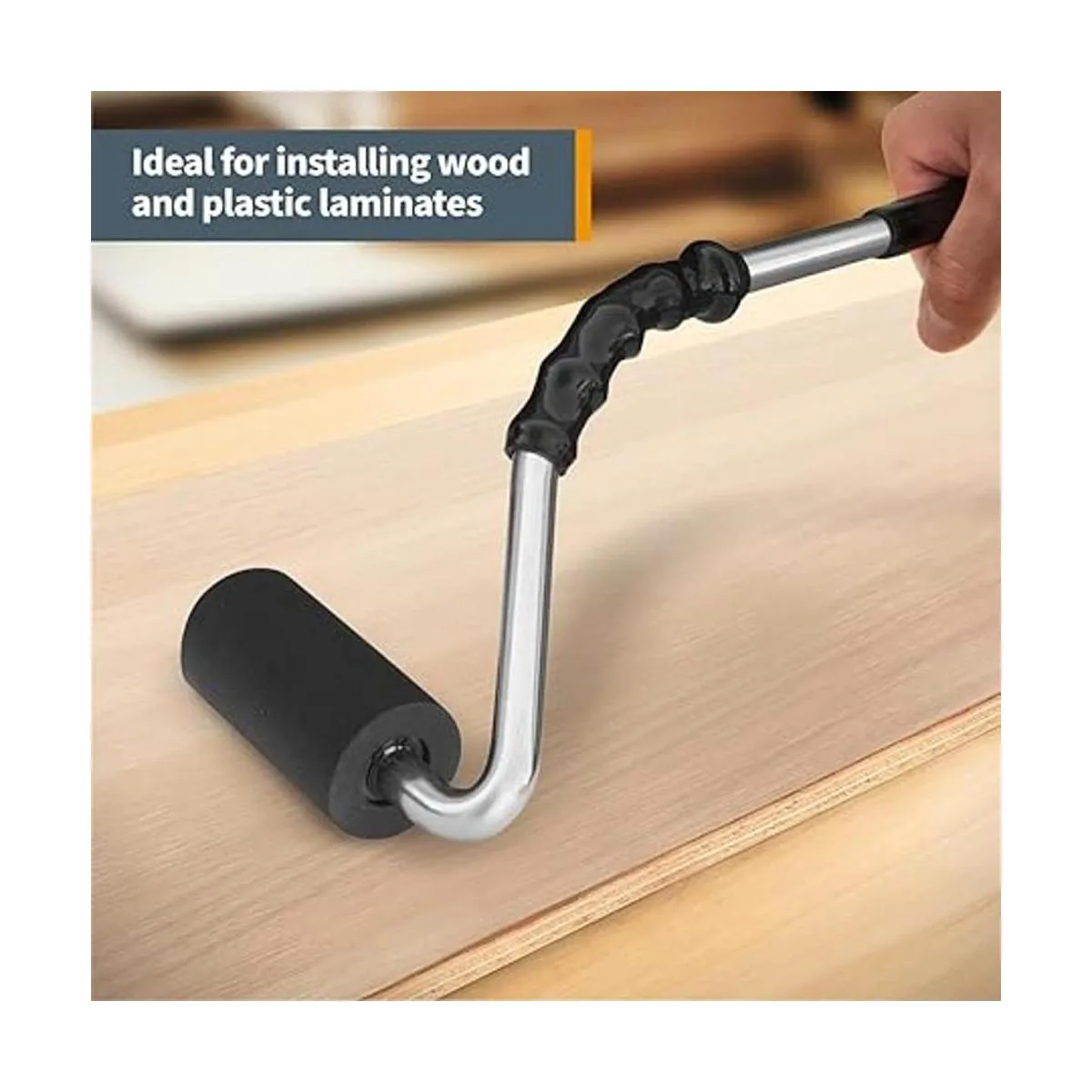 POWERTEC 71011 Rodillo en J con mango curvado con rodillo_3