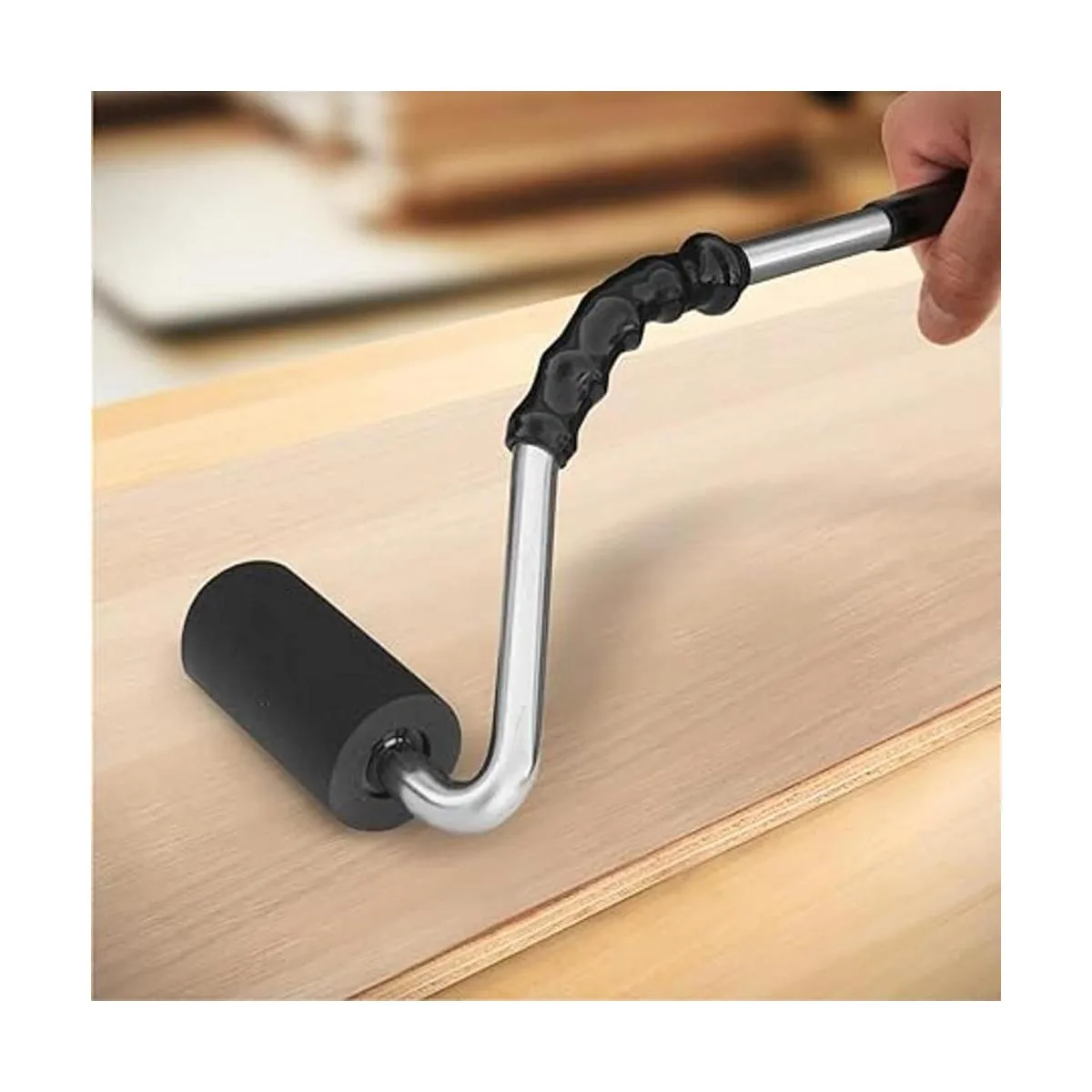 POWERTEC 71011 Rodillo en J con mango curvado con rodillo_4