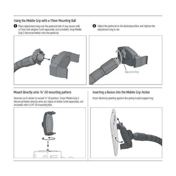 Arkon Mobile Grip 2 Soporte para iPhone 7 6S Plus 6_2