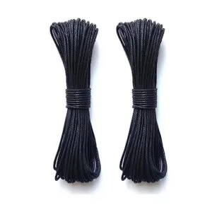 LWR CRAFTS Cordón de algodón encerado de 0.079 in 45 pies_1