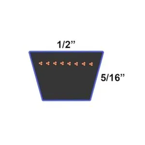 DD PowerDrive BA50 Swisher Kevlar Cinturón de repuesto_2