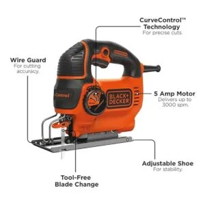 Sierra de calar BDEJS600C de BLACKDECKER 5.0 amp_2
