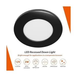 Lámpara LED empotrada en techo Dream Lighting 2W luz_3