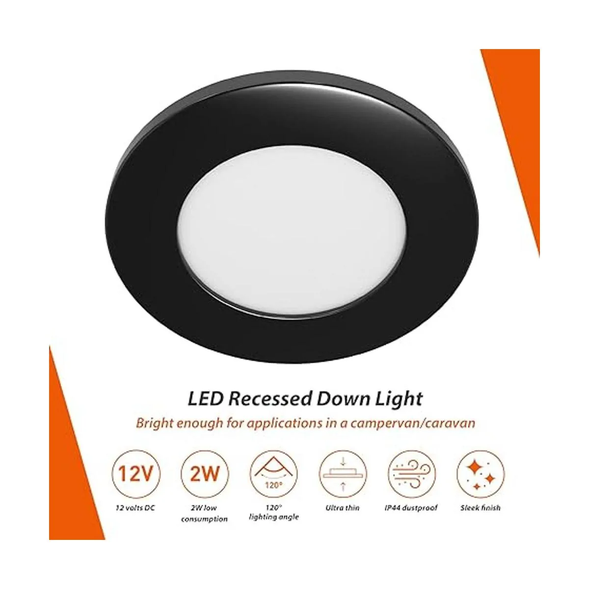 Lámpara LED empotrada en techo Dream Lighting 2W luz_3