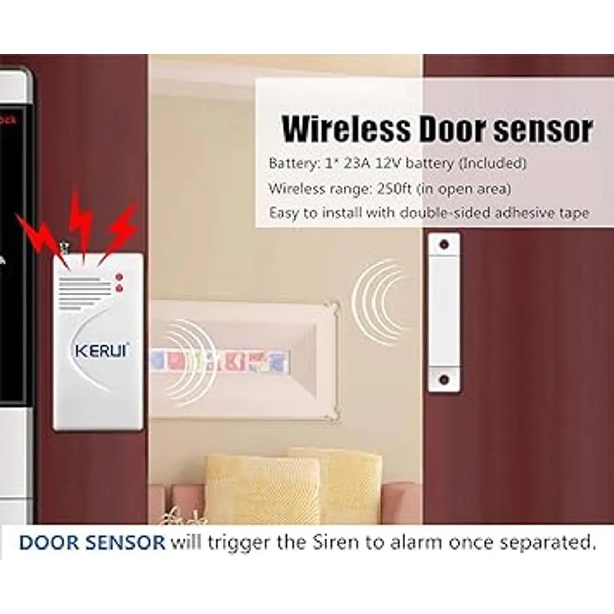 KERUI Sistema de seguridad para el hogar mejorado para_4