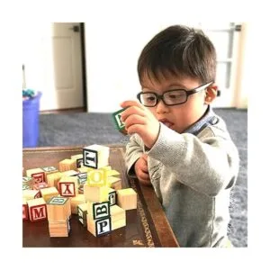 30 bloques con letras de colores de Skoolzy Juguete de_5