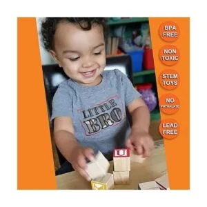 30 bloques con letras de colores de Skoolzy Juguete de_3