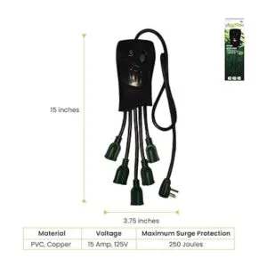 GoGreen Power GG5OCT Protector de sobretensiones de 5