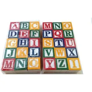 30 bloques con letras de colores de Skoolzy Juguete de_4