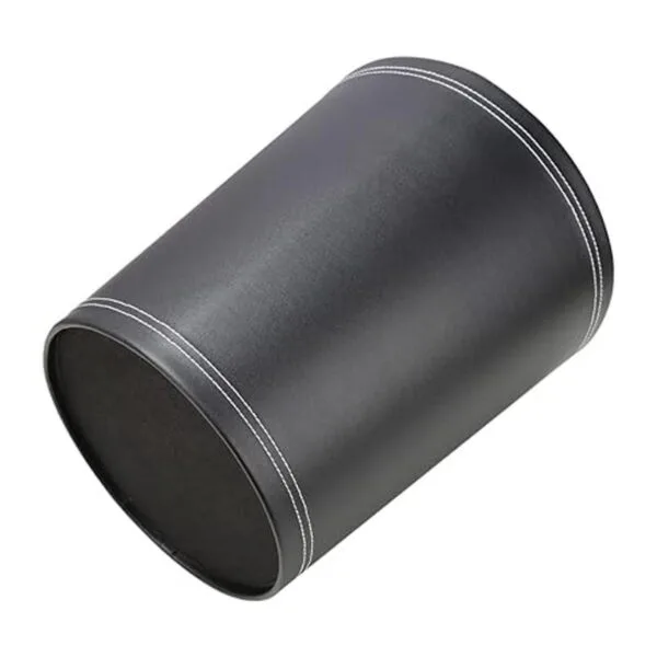 KINGFOM Cubo de basura clásico de piel sintética pequeño