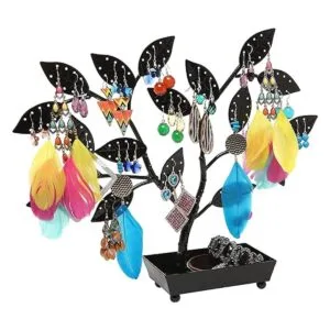 MyGift rbol para colgar joyas aretes y collares con_2