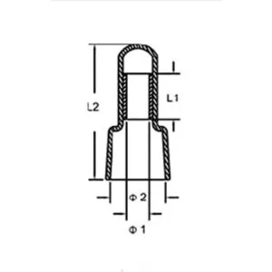 Rextin 1000 tapas protectoras CE5 transparentes de extremo