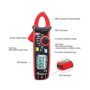 Medidor de corriente y capacidad UniT con minipinzas_4