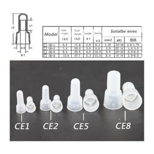 Rextin 1000 tapas protectoras CE5 transparentes de extremo