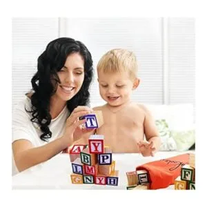 30 bloques con letras de colores de Skoolzy Juguete de_6