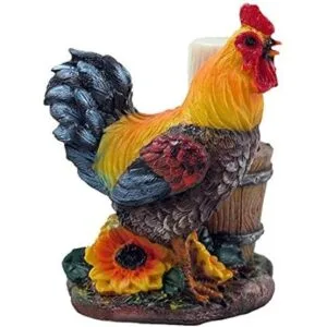 Farm Rooster and Old Fashioned Water Pail Juego de_3