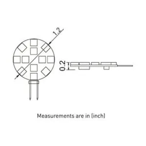 Dream Lighting Bombilla LED G4 de 12 V CC de 1.9 W JC10_6