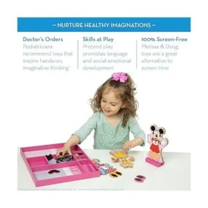 Juego de muñecas de madera con vestidos magnéticos para_4