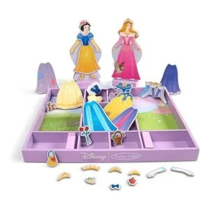 Juego de princesas de madera con vestidos magnéticos para_3