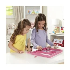 Juego de muñecas de madera con vestidos magnéticos para_6