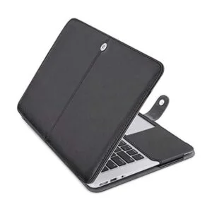 Mosiso Funda para Laptop estilo libro de cuero sintético_1