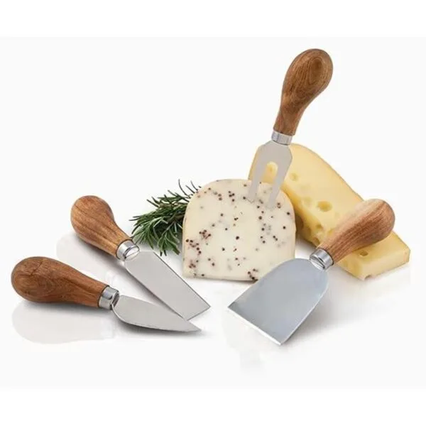 Rústico Farmhouse Gourmet Queso Queso Cuchillos y servir_2