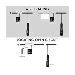 Probador de circuito automotriz rastreador de cables de