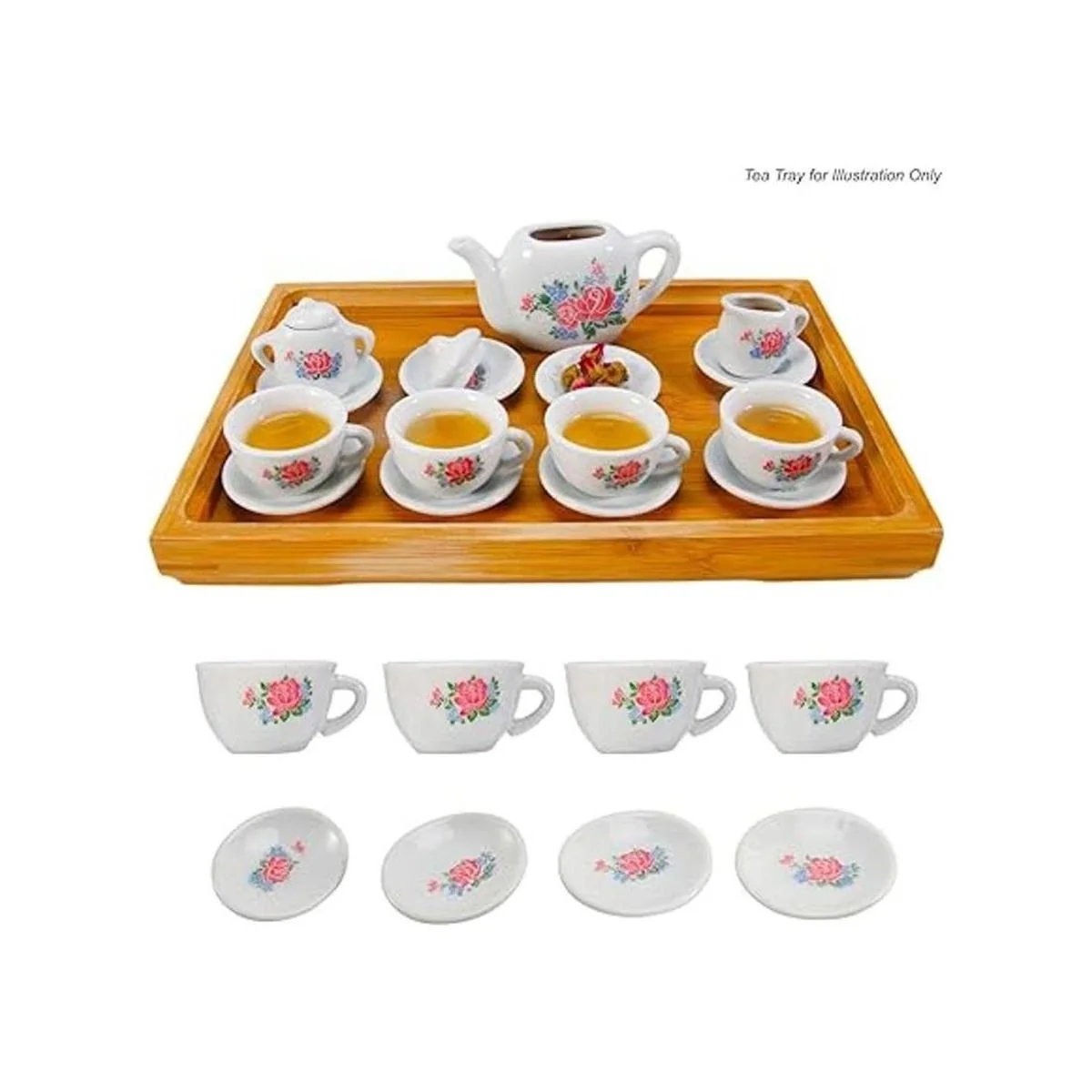 Liberty Imports Juego de té de cerámica de porcelana en