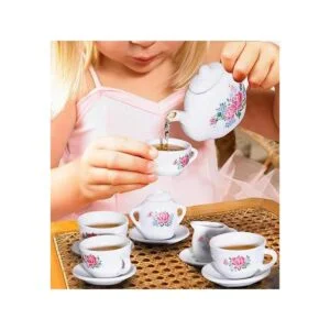 Liberty Imports Juego de té de cerámica de porcelana en