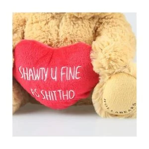 Oso de peluche gracioso Hollabears con texto en inglés_4