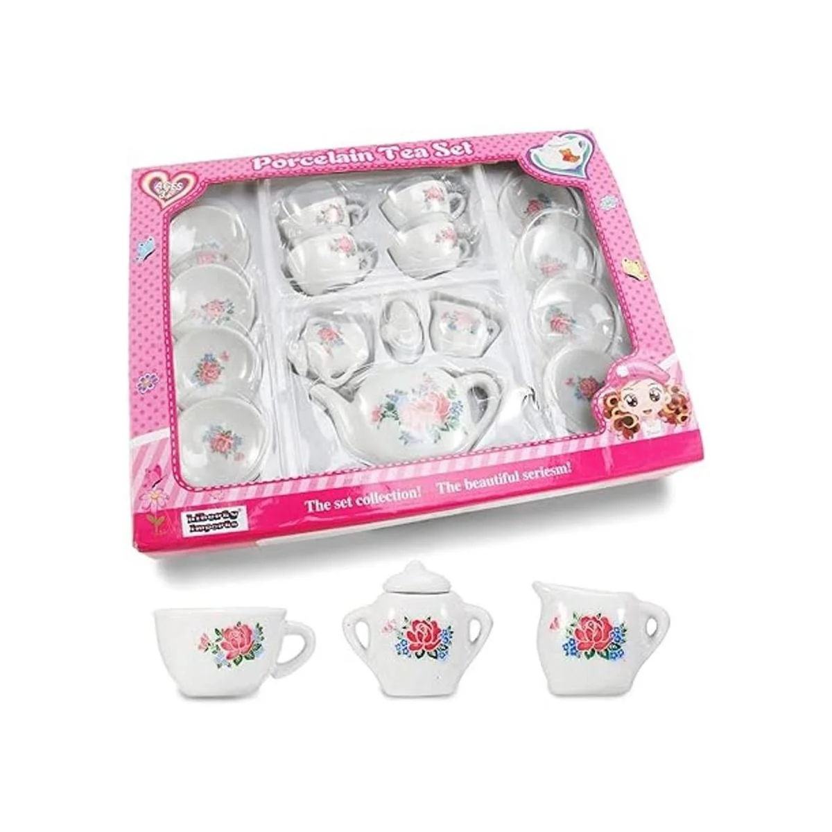 Liberty Imports Juego de té de cerámica de porcelana en