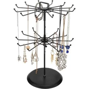 Soporte exhibidor de pulseras y collares metálico y