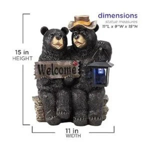 Alpine Corporation Oso de 15 pulgadas de alto para_3