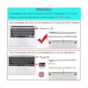 Mosiso Funda para Laptop estilo libro de cuero sintético_3