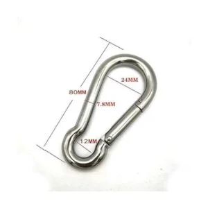 Mosquetón de resorte de acero inoxidable 10 unidades_5