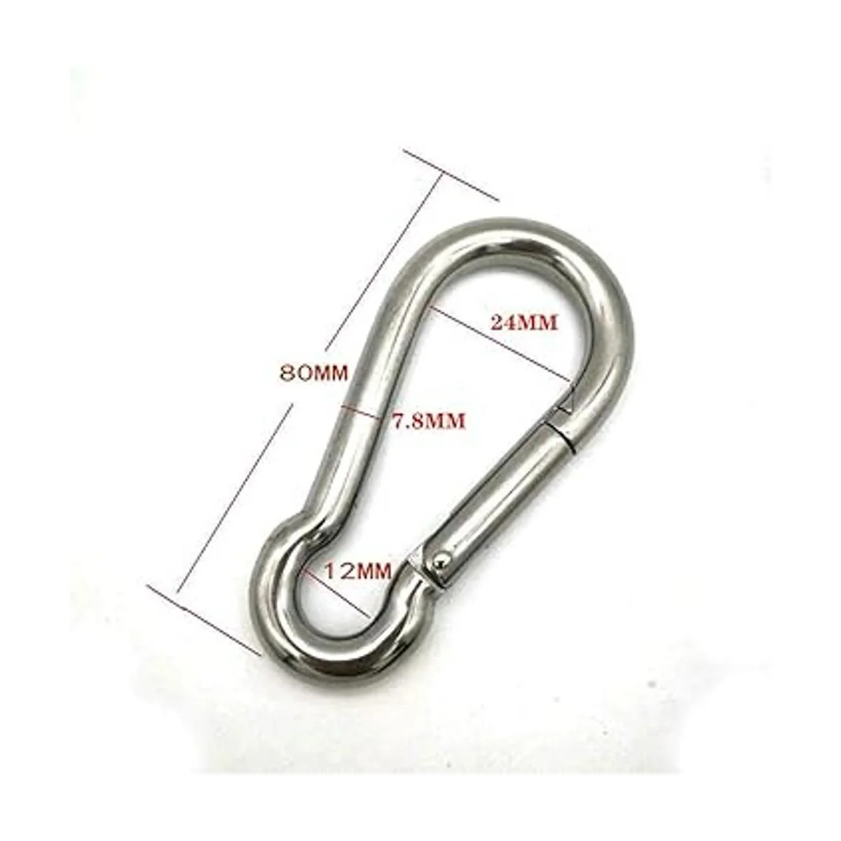 Mosquetón de resorte de acero inoxidable 10 unidades_5