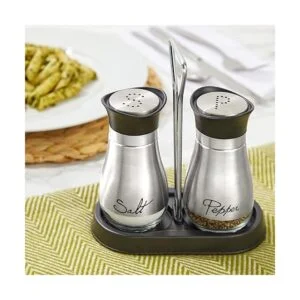 Set de salero y pimentero Alto grado de acero inoxidable_2