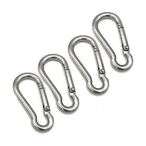 Mosquetón de resorte de acero inoxidable 10 unidades_1