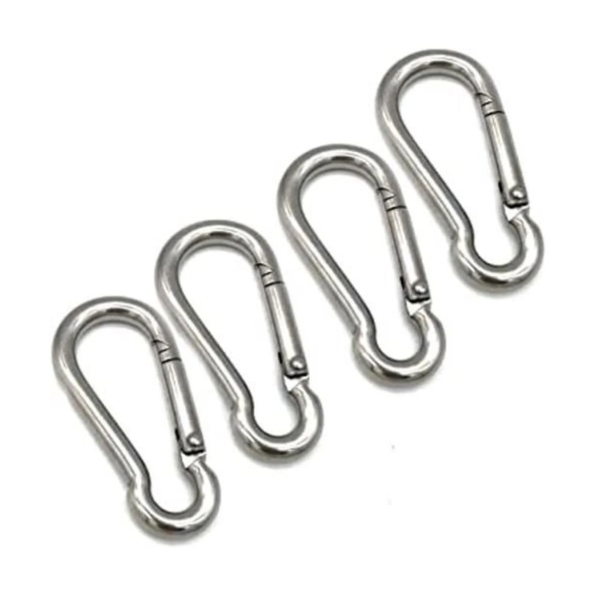 Mosquetón de resorte de acero inoxidable 10 unidades_1