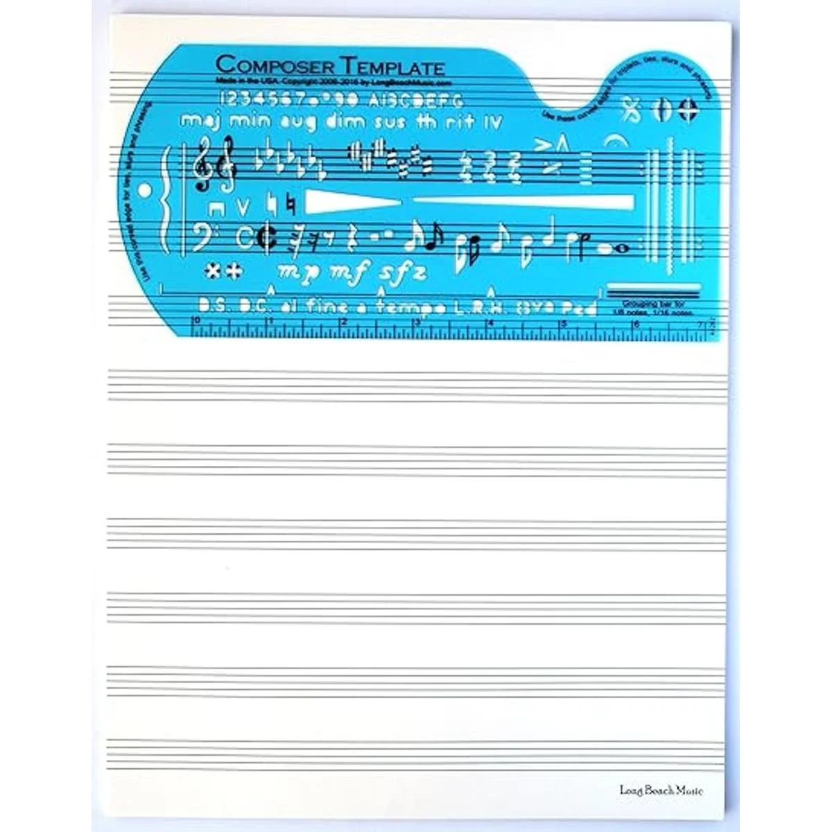 Plantilla para composición de canciones con notas_3