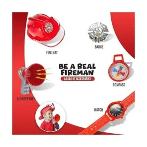 Disfraz de bombero con 10 piezas juego de roles set para_3