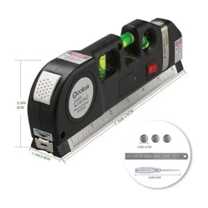 Nivel láser multipropósito con cinta medidora con 8 pies_5