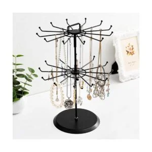 Soporte exhibidor de pulseras y collares metálico y