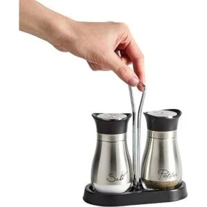 Set de salero y pimentero Alto grado de acero inoxidable_5