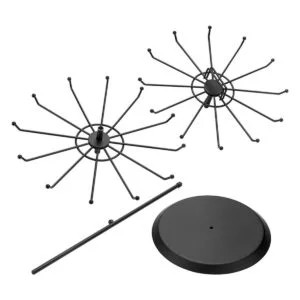 Soporte exhibidor de pulseras y collares metálico y