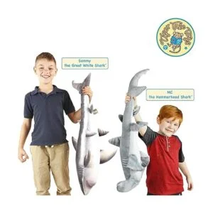 Sammy The Shark Peluche de animal de peluche blanco de 34