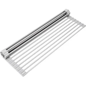Surpahs Escurridor de platos plegable enrollable de acero_1