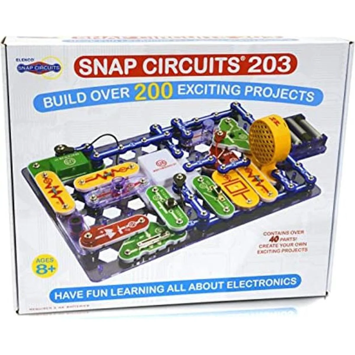 Kit de circuitos electrónicos Snap Circuits 203 de_1