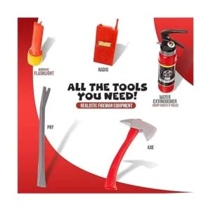 Disfraz de bombero con 10 piezas juego de roles set para_2
